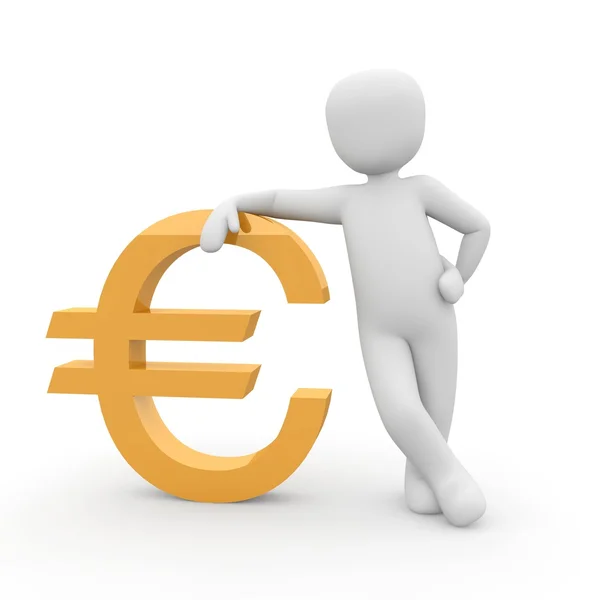 Oranje euro — Stockfoto