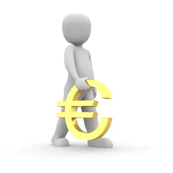 Gold-euro-carry — Stock Photo, Image