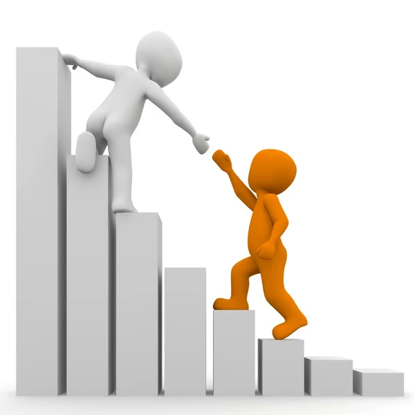 3D karakter birbirlerine yardımcı