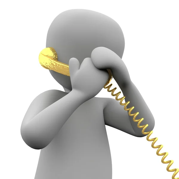 Golden phone — Stock Photo, Image