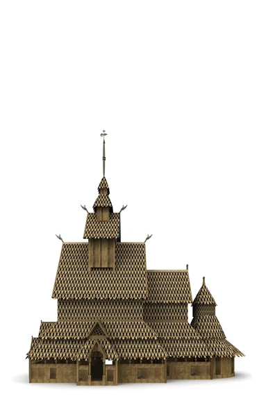 Staafkerk van Borgund 4 — Stockfoto