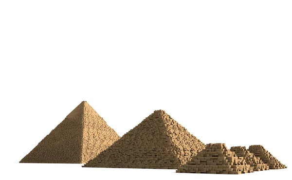 Complexo de pirâmide de Gizé 4 — Fotografia de Stock