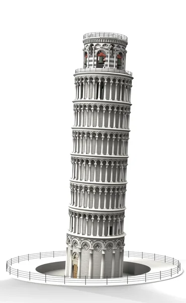 Lutande tornet i pisa 2 — Stockfoto