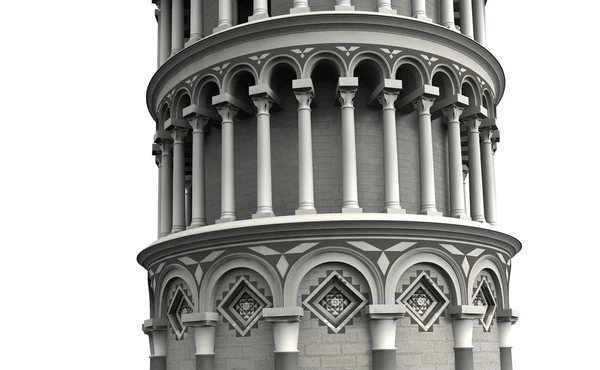 Lutande tornet i pisa 6 — Stockfoto