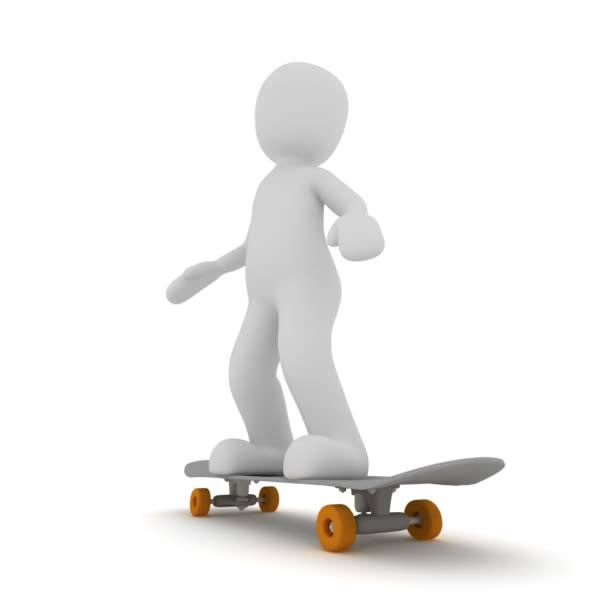 Skateboard — Video Stock