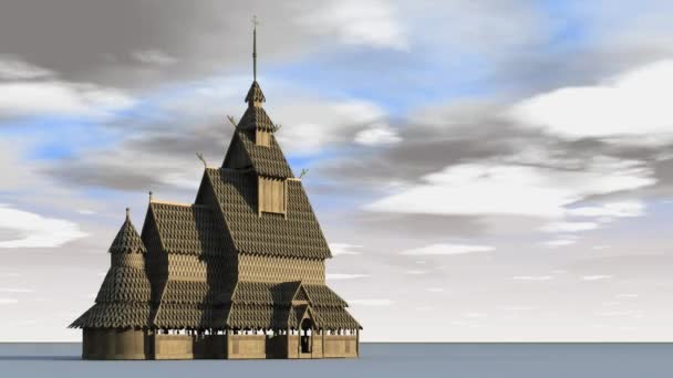 Borgund Stave Church — Stock Video