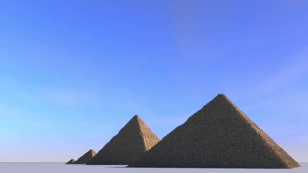 Complesso piramidale di Giza — Video Stock