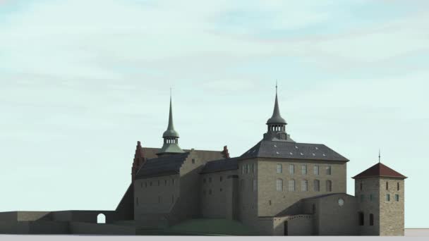 阿克斯胡斯城堡 — 图库视频影像