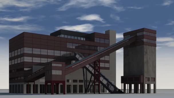 Zeche Zollverein — Stockvideo