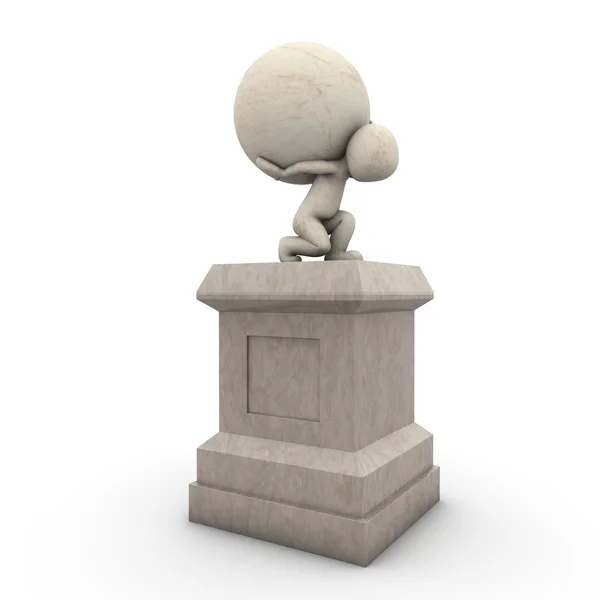 Atlas-Statue — Stockfoto