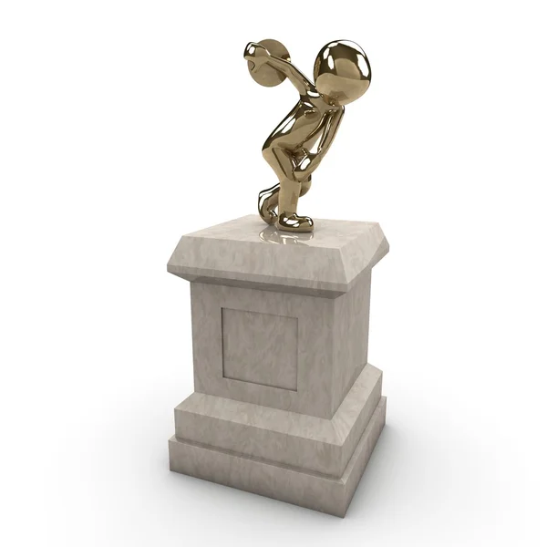 Diskusstatue — Stockfoto