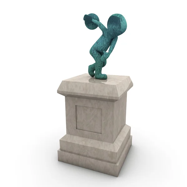 Diskusstatue — Stockfoto