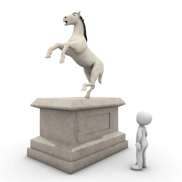 Кінь статуї — стокове фото