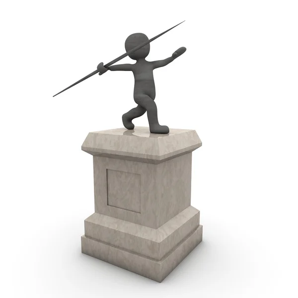Javelin thrower statue — Stock Photo, Image