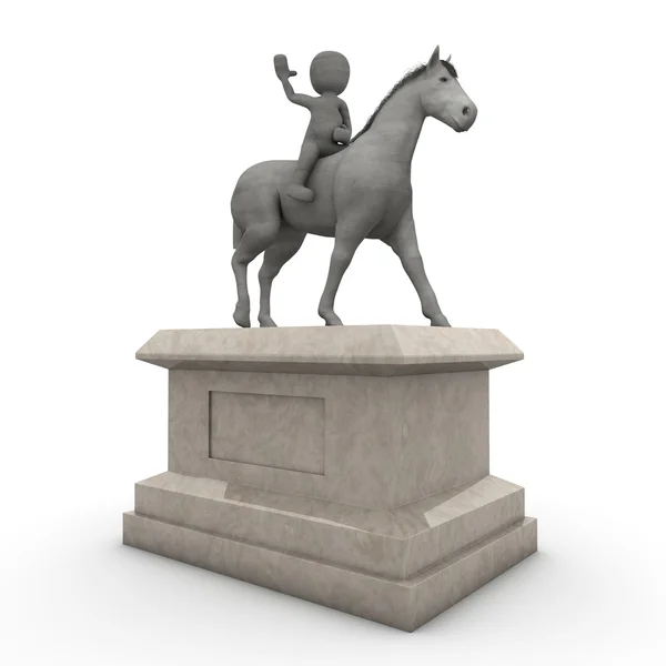 Estátua de cavaleiro — Fotografia de Stock