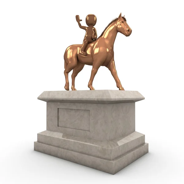 Rider statue — Stock Photo, Image