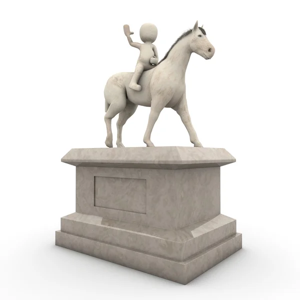Статуя всадника — стоковое фото