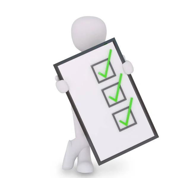 Just Finished Checklist — Stock Photo, Image