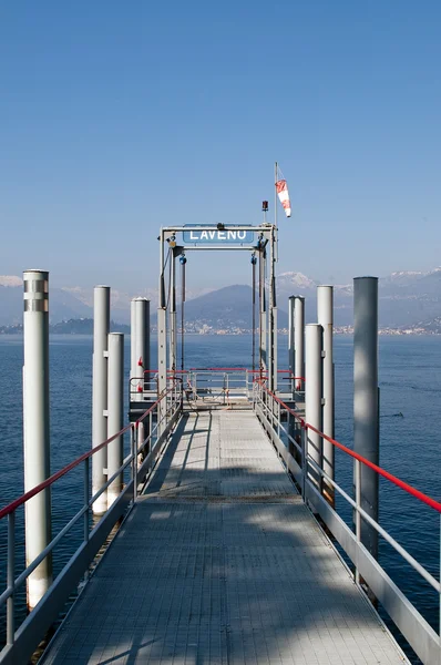 Laveno maggiore sjön Italien — Stockfoto