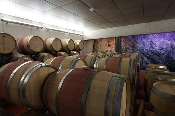 Wine Barrels Old Cellar Royalty Free Stock Photos