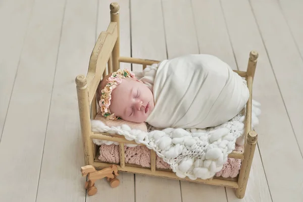 Pasgeboren Dochtertje Gezond Kind Gelukkig Moederschap Ouderschap — Stockfoto