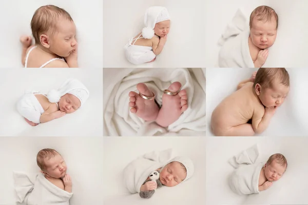 Bebé Recién Nacido Una Niña Sana Maternidad Feliz Crianza — Foto de Stock