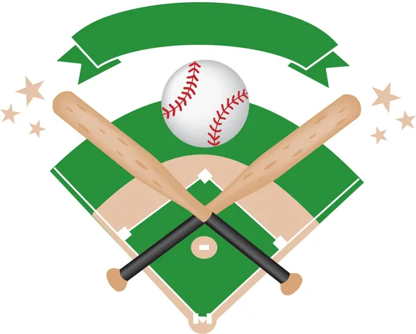 Baseball-Banner — Stockvektor