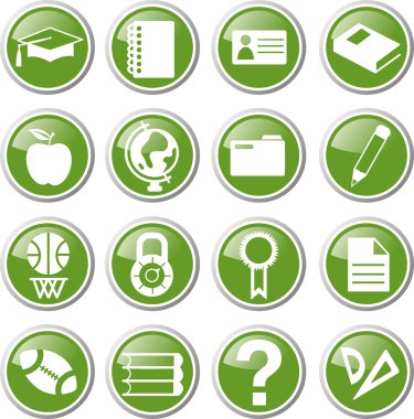 eğitim simgesi seti