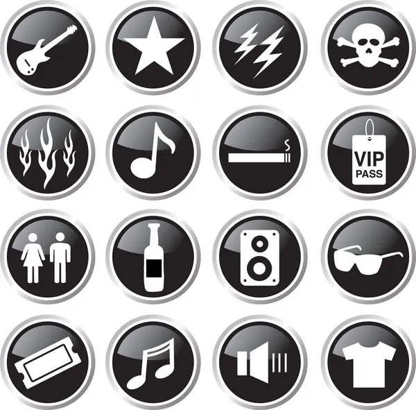 Rock show icon — Stock Vector