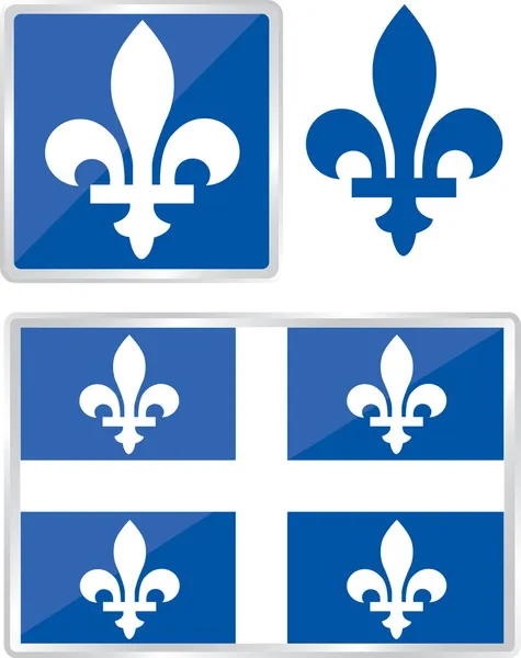 Emblema de quebec — Vector de stock