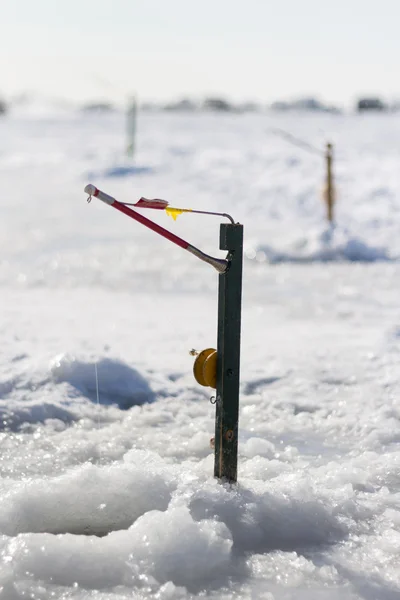 Ice fishing pole — Stock Photo, Image
