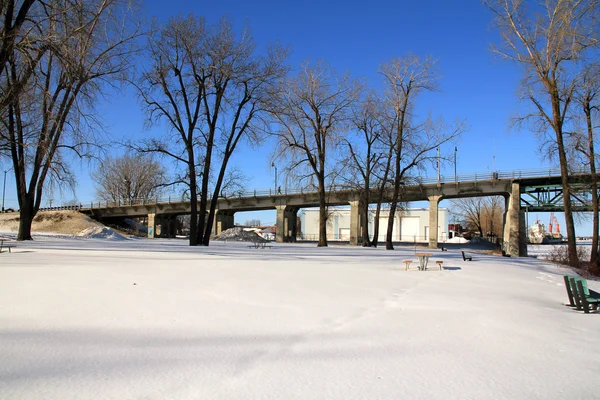 Hiver à Sorel-Tracy ville — Photo