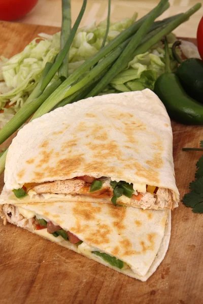 Csirke quesadilla — Stock Fotó