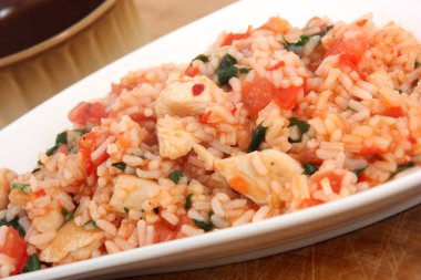 tavuk domates risotto