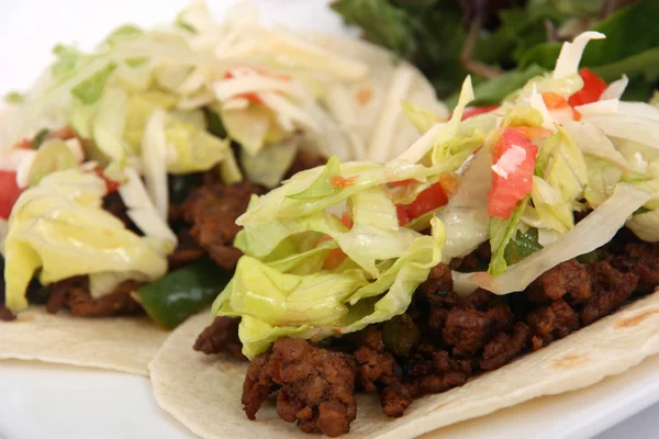 Soft beef tacos — Stock Photo, Image