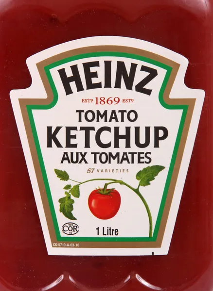 Heinz ketchup de tomate de cerca — Foto de Stock