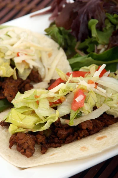 Soft beef tacos — Stock Photo, Image