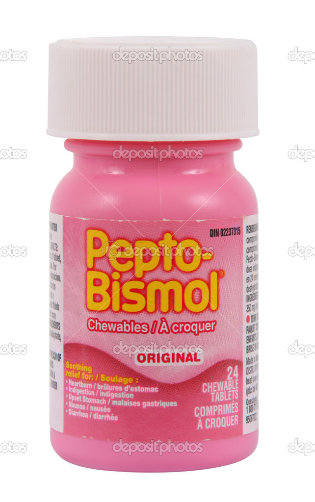 Pepto-Bismol tablets bottle