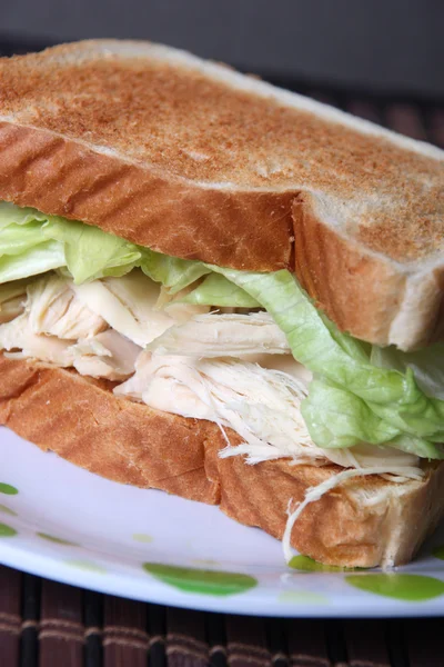 Toast sandwich di pollo — Foto Stock