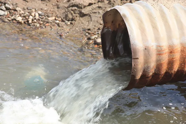 Waste water pipe — Stock Photo, Image