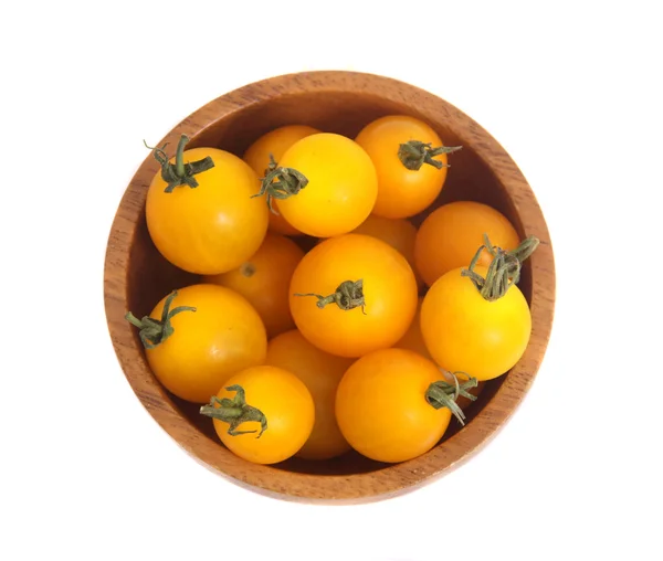 Mini tomates amarelos — Fotografia de Stock