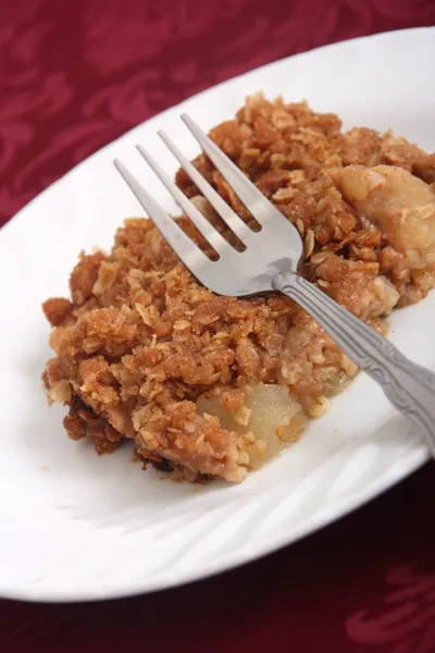 Delicioso crumble de maçã — Fotografia de Stock