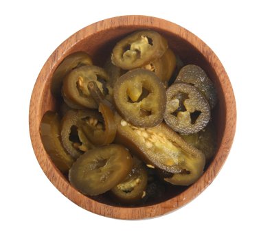 dilimli jalapeno izole