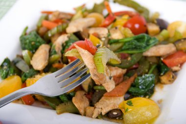 chicken and vegetable sauté