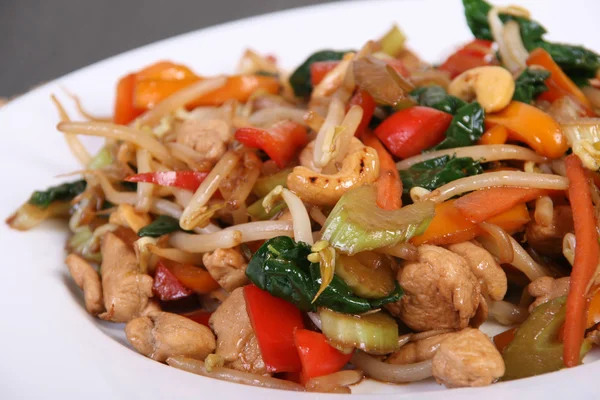 Chicken stir-fry — Stock Photo, Image