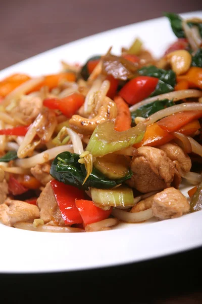 Chicken stir-fry — Stock Photo, Image