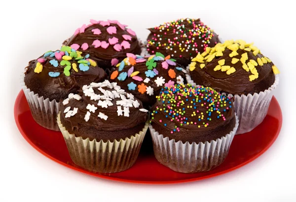 Chocolate cupcakes — Stock Photo, Image