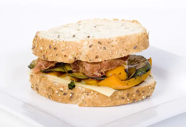 Grilled vegetables sandwich — Stock Photo, Image