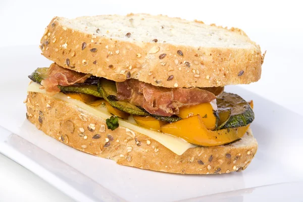 Gegrilde groenten sandwich — Stockfoto