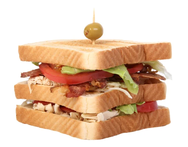 Kyckling club sandwich — Stockfoto